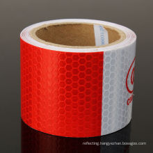 3m White/Red Reflective Safety Warning Conspicuity Tape in Adhesive